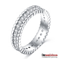 Unisex Zirkonia Hochzeitspaar Ring Band (CRI0131-B)